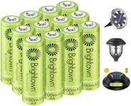 Brightown 12-Pack Rechargeable AA B