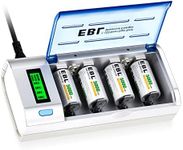 EBL C Cells Rechargeable Batteries 