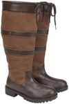 Highgrove Wide Calf Fit Country Boot (Chestnut/Bison, 6.5)