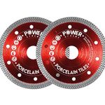 Power Xtreme 115mm Diamond Cutting Discs for Angle Grinder | Pack of 2 – Fast, Clean Cut on Porcelain, Concrete, Tiles, Stones, Marble and Ceramics