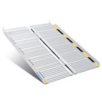 Ruedamann 3FT Folding Wheelchair Ramps for Doorways, Handicap Ramps for Home, Portable Outdoor Threshod Wheel Chair Ramps, Temporary Mobility Scooter Ramps for Existing Steps Stairs Walkers
