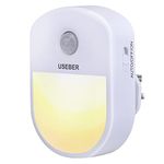 Useber Night Light Plug in Wall, Motion Sensor Lights Indoor with 3 Modes (AUTO/ON/Off),Plug in Night Lights for Baby,Kids,Kitchen, Bedroom, Corridor, Hallway, Stairs