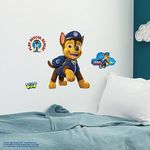 Wall Palz Nickelodeon Paw Patrol Wall Decal - 19" Chase Wall Stickers for Bedroom with 3D Augmented Reality Interaction - Paw Patrol Wall Decor