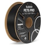 ELEGOO PETG PRO Filament 1.75mm Black 1KG, Strong Toughness 3D Printer Filament Dimensional Accuracy +/- 0.02 mm, 1kg Cardboard Spool(2.2lbs) for Most FDM 3D Printers