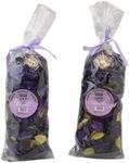 Fresh Scent Potpourri Petal Bowl and Vase Filler Home Decor 2 Large Bags 120 Grams Each (Lily)