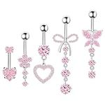 BSJ4U Belly Button Ring Dangle Nave
