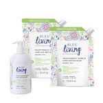 Bleu Lavande 2 in 1 - Liquid Hand Soap & Dish Soap Refill - Eco friendly - Lavender Essential Oil - Biodegradable - Cruelty free - No artificial fragrances - 1 x 500ml and 2 x 1l