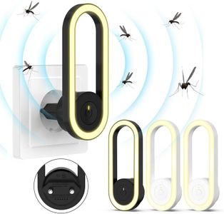 Antizanzare Ultrasuoni, 4 Pack Repellente ad Ultrasuoni Elettromagnetico per Topi Elettrico Repellente Interno Anti Zanzare, Topi, Insetti, Ratti, Scarafaggi, Ragni