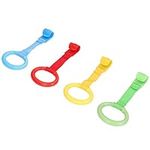 Infant Pull Up Bar, Baby Pull Up Rings Ergonomic Design 4 Pcs 77g/2.7oz for Cribs for Toddler for Families