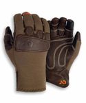 First Lite Shale Touch Hybrid Glove - Lightweight Touchscreen Compatible Hunting Gloves - Dry Earth - Medium