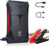 Car Jump Starter, FLYLINKTECH 2500A Peak 13200mAh Portable Car Battery Jump Starter Booster (up to 6.0L Gas Or 5.0L Diesel Engine), Jump Starter and Power Bank with LED Flashlight, IP67