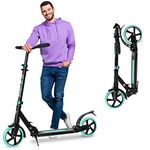 Folding Scooter for Kids 8 Years and Up - Dual Suspension - 3 Adjustable Levels Handlebar,Shock Absorption System,Big Wheels Kick Scooter for Adult and Kids Ages 6-12 Years and Up-Scooter for Adult