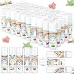 Dansib 50 Pcs Teacher Appreciation Lip Balm Gifts Rainbow Employee Thank You Gifts for Being Awesome Graduation Party Favor for Teacher Coworkers Women Colleague Staff Friend Volunteer