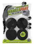 Slipstick GorillaPads 50mm Non Slip Furniture Pads/Gripper Feet Floor Protectors (Set of 8) Premium 2 Inch Round Self Adhesive Rubber Stoppers for Furniture Legs, Black, CB151