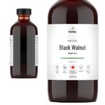 Herbity Black Walnut Herbal Tincture Liquid Extract Drops, Hand Crafted Natural Medicine Remedies Herb Formula Drops, Non-GMO, Vegan, Gluten Free, No Fillers (Juglans nigra) (250mL, 8.5oz)