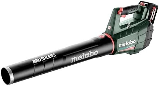 metabo Akku-Laubbläser LB 18 LTX BL – 601607650 – 18 V – Leiser Akku-Laubbläser mit starkem Motor und konstanter Blaskraft – Inkl. 2 Akkus und Ladegerät