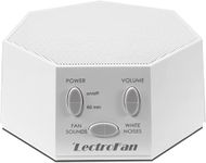 LectroFan White Noise Machine, Fan Sounds, Sleep Therapy, Pink Brown Noise, Best Travel Size Sound Masking Cancelling Generator