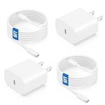 USB C Fast Charger Block 20W and 6ft Type C to C Charging Cable Cord Long Compatible with Apple iPhone 15 Plus/15 Pro Max,iPad Pro 12.9/11 inch 5/4/3/2th/Air/Mini 6,iPad Wall Power Adapter Plug