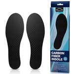 Carbon Fiber Insole 1 Pair, FAKILO Carbon Fiber Insoles Shoes Insert for Women Men, Rigid Support for Turf Toe, Foot Fractures, Hallux Rigidus, Mortons Toe- 273 mm