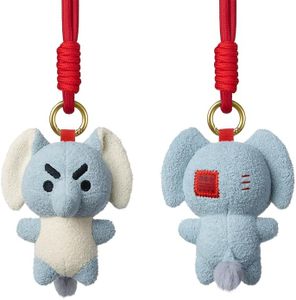 High-end handmade Xiangrui series hanging puppet plush bag small pendant keychain - 7 to 15 days delivery (Elephant pendant)