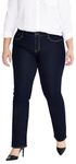 Levi's Women's Plus Size 314 Shaping Straight Jeans, Dark Indigo - Flat Finish, 18 M