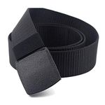 Military Tactical Webbing - Airport Friendly Non-Metal Belt for Canada Men Women Nylon Belt with Plastic Buckle