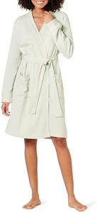 Amazon Essentials Women's Lightweight Waffle Mid-Length Robe (Available in Plus Size), Jade Green, Medium