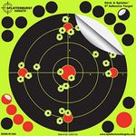 Splatterburst Targets 8-Inch Stick and Splatter Adhesive Shooting Targets, 25-Pack