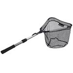 Fishing Net Collapsible, Fish Landing Net with Telescoping Aluminum Handle Extend to 37.5 inch