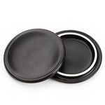 Black Ceramic Coffee Mug Lids, 2 Pieces, Black Ceramic Lid for 11 oz Mug, Mug Cover to Keep Warm & Dust-proof for Hot and Cold Liquids, Outside Diameter 8.4cm, Internal Diameter 7.3cm.