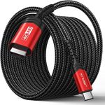 JSAUX USB C to HDMI Cable 3M【4K@60Hz】 USB 3.1 Type-C to HDMI 2.0 Cable for Home Office, (Thunderbolt 3/4 Compatible) with Galaxy S8 to S22, MacBook Pro/Air, iPad Pro, iMac, Mac Mini -Red