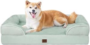 EHEYCIGA Orthopedic Large Dog Bed, Waterproof Memory Foam, Non-Slip Bottom, Sage Green, 36"L x 27"W x 6.5"Th