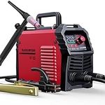 ARCCAPTAIN 200A Stick/Lift TIG Welder with Torch, [Large LED Display] 110V/220V Welding Machine with Synergic Control, IGBT Inverter, Portable MMA Welder Machine with Hot Start, Arc Force