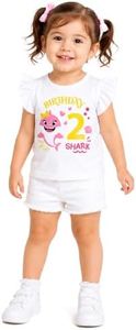 Luke and Lulu Baby Shark Birthday Outfit Girl Design - 2nd Birthday Girl
