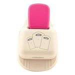 Vaessen Creative 3-in-1 Tag Punch - Hang Tags - 3,8 / 5 / 6,4 cm - Card Making Supplies - Corner Cutter for Labels, Cards, Invitations and Scrapbook - Crafting Supplies