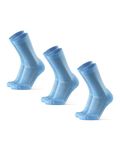 DANISH ENDURANCE 3 Pack Cushioned Running Socks for Long Distances, Crew Length, Anti-Blister for Men & Women