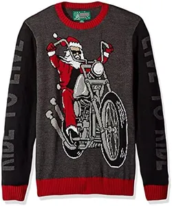 The Ugly Sweater Co. Ugly Christmas Sweater for Holiday Fun Tacky Unisex Design, Perfect Snug Fit Breathable Crewneck
