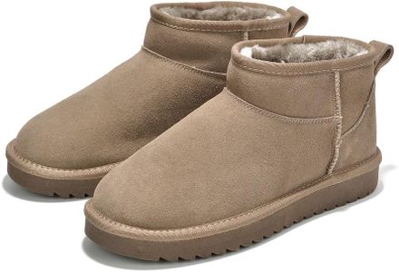 Project Cloud 100% Genuine Leather Ankle Boots for Women - Water Resistant with Memory Foam Insole Winter Boots for Women - Trending Shoes & Comfortable Women's Ankle Boots (Hippy_W, TAUP,9)