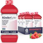 Kinderlyte Electrolyte Solution | Doctor-Formulated for Rapid Rehydration | No Artificial Sweeteners, Colors or Flavors (Strawberry, 6-Pack)
