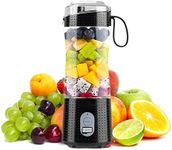 ALLNAMEE Portable Blender for Smoothies and Shakes, USB-C Rechargeable, 6 Stainless Steel Blades, 13oz, BPA-Free Fruit Protein Cup for Outdoor Travel Family and Sports Bottles (13oz/400ml)