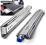 AOLISHENG Heavy Duty Drawer Runners 300mm with Lock Strong Locking Drawer Slides Load Capacity 120Kg Draw Runners, Side Mount 1 Pair, 12inch