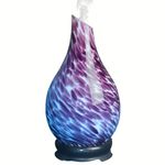 Cello Exotic Scales Art Glass Ultrasonic Diffuser - Oil Diffuser And Humidifier - An Aromatherapy Diffuser To Pair With Essential Oils Or Use As An Led Lamp