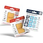 retreev™ Smart Tags and Smart Stickers: Secure Retrieval, Identity Protection | Easy Setup | Supported by Airlines & Airports Worldwide - 2 x Tags and Stickers Combo Pack - Orange