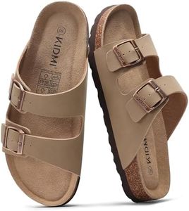 KIDMI Unisex Comfortable Summer Sandals with Mild Arch Support Cork Footbed