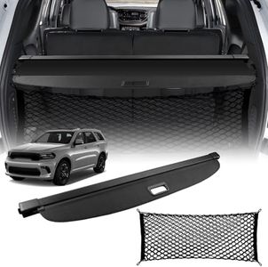 Tesmirror Cargo Cover for Dodge Durango 2025, Retractable Cargo Cover for Dodge Durango 2011-2025 (Not fits 2025 R/T) Trunk Cover for 2025 Dodge Durango Accessories (Install on 3rd Row Position)
