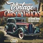 Vintage Cars and Trucks Coloring Bo