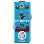 Amuzik Reverb Guitar Pedal Digital Ocean Verb Electric Guitar Pedals for 3 Reverb Modes with True Bypass