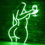 SIGNSHIP Beer Bar Neon Sign Green L