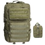 R.SASR Tactical Backpack, MilitaryBackpack, Molle Backpack, Hiking Backpack (Green)