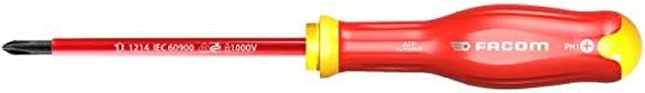 FACOM ATP1X100VE TOURNEVIS PROTWIST isolé 1000 Volts pour vis cruciformes PHILLIPS - Lame ronde gainée